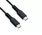 Preview: USB Typ C auf C Ladekabel, schwarz, 1.5m 2x USB Typ C Stecker, 60W, 3A